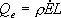 Qe=rho.Epoint.L