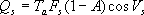Qs = Ta.Fs.(1-A).cos Vs